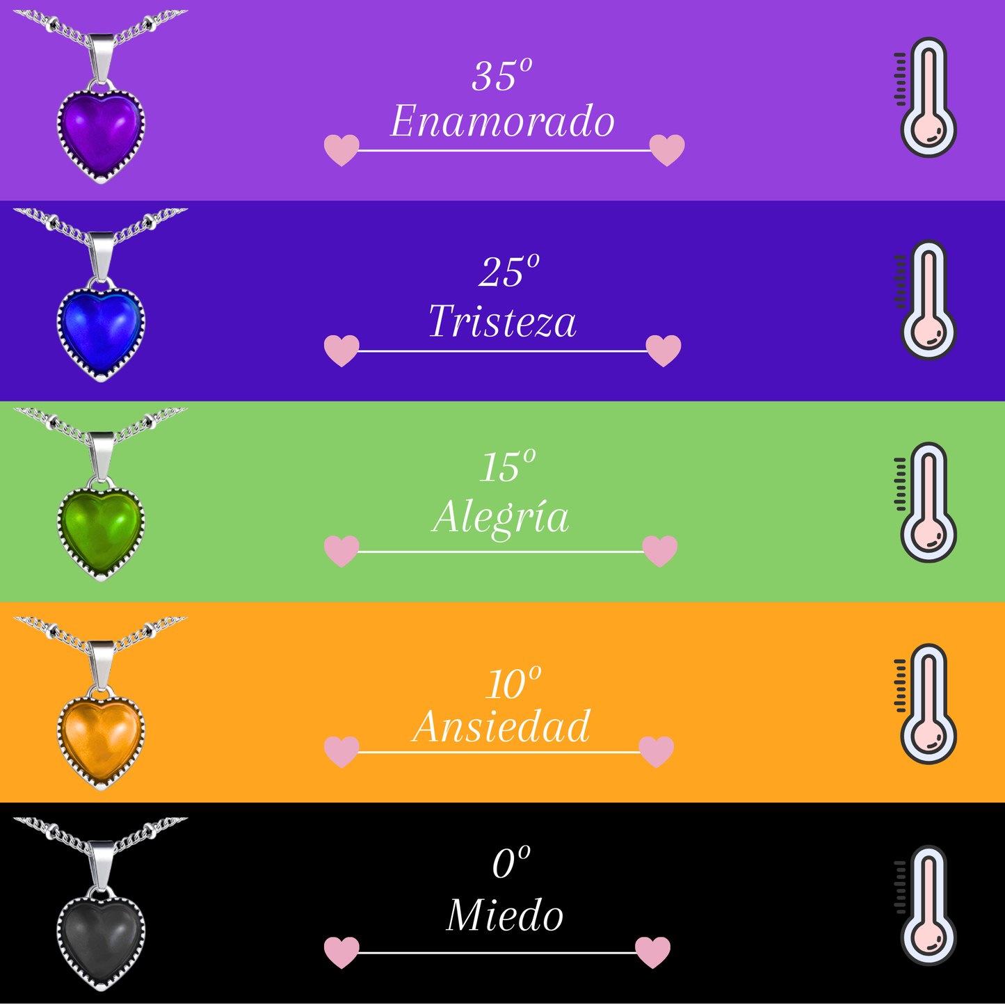 Collar de sentimientos y emociones